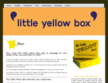 Tablet Screenshot of littleyellowbox.com.au